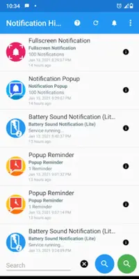 Notification History Log android App screenshot 0